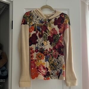 Anthropologie Floral Multicolor Women's Cardigan